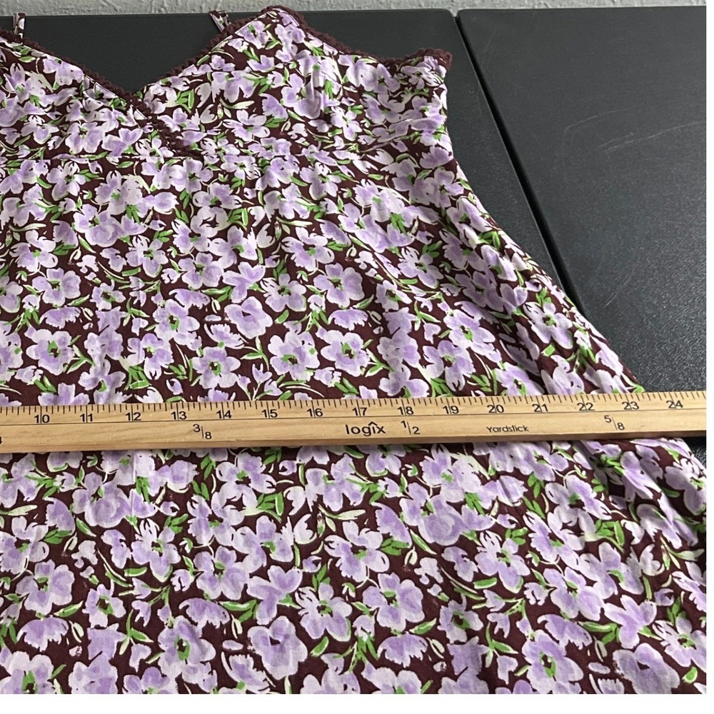 BP Floral Print Slip Dress Dainty Cottage Babydoll Embroidered Trim Sz XL - Picture 11 of 13